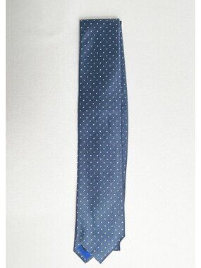 BOSS Hugo Boss 100% Silk Polka Dot Necktie in Blue/White - New